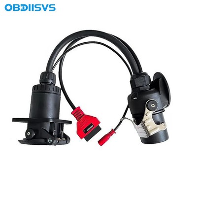 ISO 7638 7Pin(EBS/ABS) Adapter,Trailer and Truck Diagnostic Cable for K-Line,Can