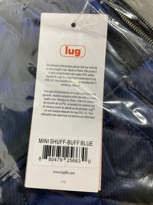 Lug Mini Shuffle SE Crossbody Bag - Medium, Quilted Buffalo Check Blue, Unisex