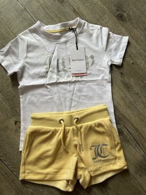 Juicy Couture Set Shorts Mit T-shirt 3/4 Jahre Neu Mit Etikett