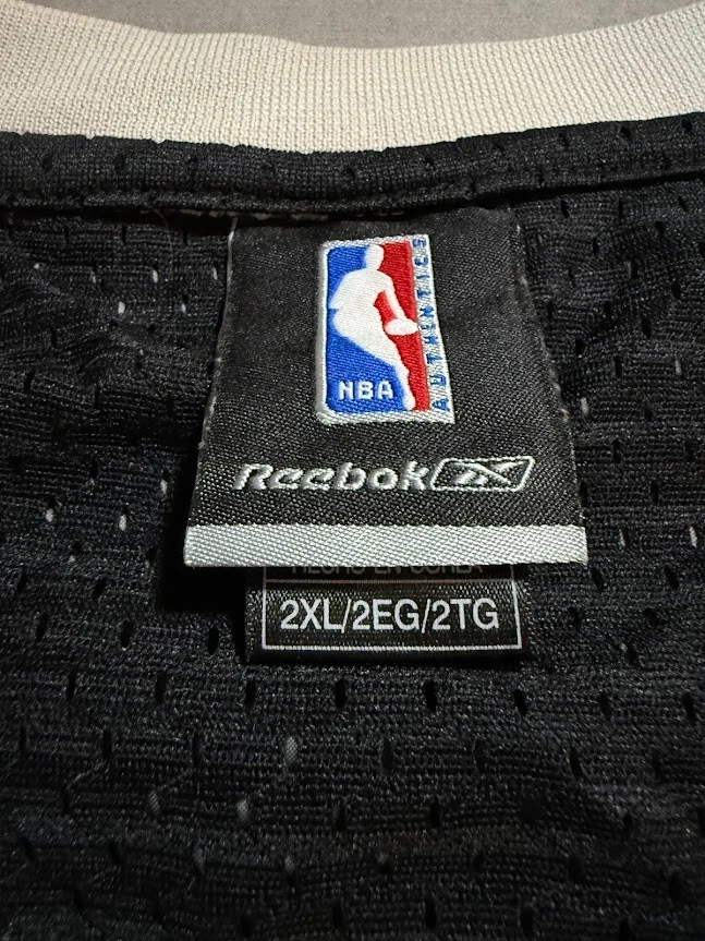 San Antonio Spurs Manu Ginobili #20 Reebok Jersey Mens 2XL Black Sleeveless. - Image 4 of 4