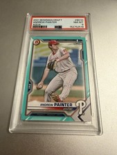 2021 Bowman Draft - Aqua #BD-10 Andrew Painter /199 (RC) Bowman 1st PSA 8 