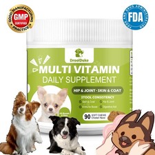 Dog Multivitamin Chewable Tablets Help Improve Hair and Bone Health and immunity