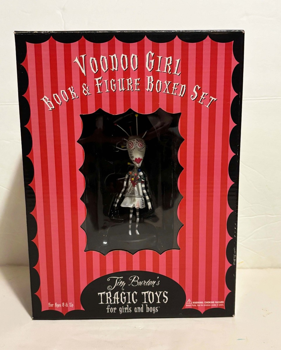 RARE TIM BURTON'S TRAGIC TOYS VOODOO GIRL, OYSTER BOY BOOK NEW IN