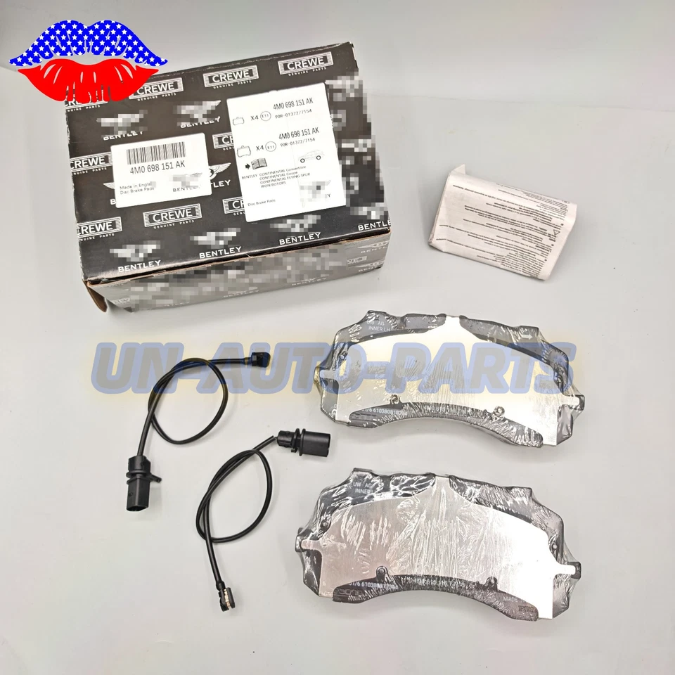 适用于 2017 - 2023 宾利 Bentayga 6.0L 全新原始设备制造商前刹车片 美国 — 第 3/4 张图片