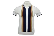 Original Penguin Munsingwear Vertical Stripe Sweater Polo, Birch, Size M