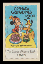 Disney Grenada Grenadinen 1980 50. Geburtstag Pluto Einzelmarke MiNr 428