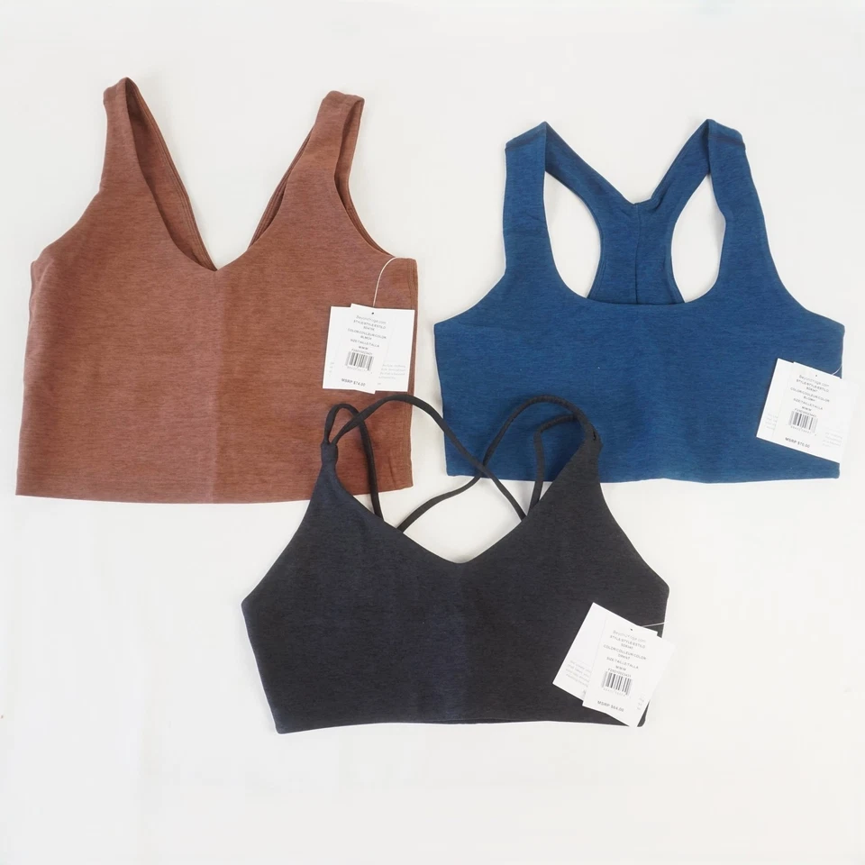 Beyond Yoga Simplicity Long Line Bra, Good Day Cropped Tank & More - M Lot of 3