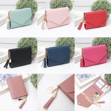 Women's Mini Wallet Small Leather Folding Coin Card Holder Lady Money Purse