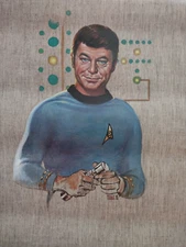 Star Trek Original Series Vintage Dr. Leonard McCoy Kelly Freas Print/19 x 12