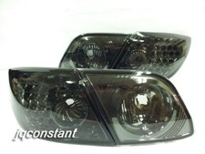 Crystal Led Tail Lights Smoke For 2003-2009 Mazda 3 Bk Axela 5 Doors Hatch Wagon