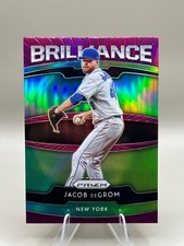 2020 Panini Prizm - Brilliance Pink Refractor #B-1 Jacob DeGrom NY Mets
