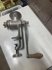 Vintage No 2 Universal Cast Iron Table Top Hand Crank Meat Grinder Food Chopper