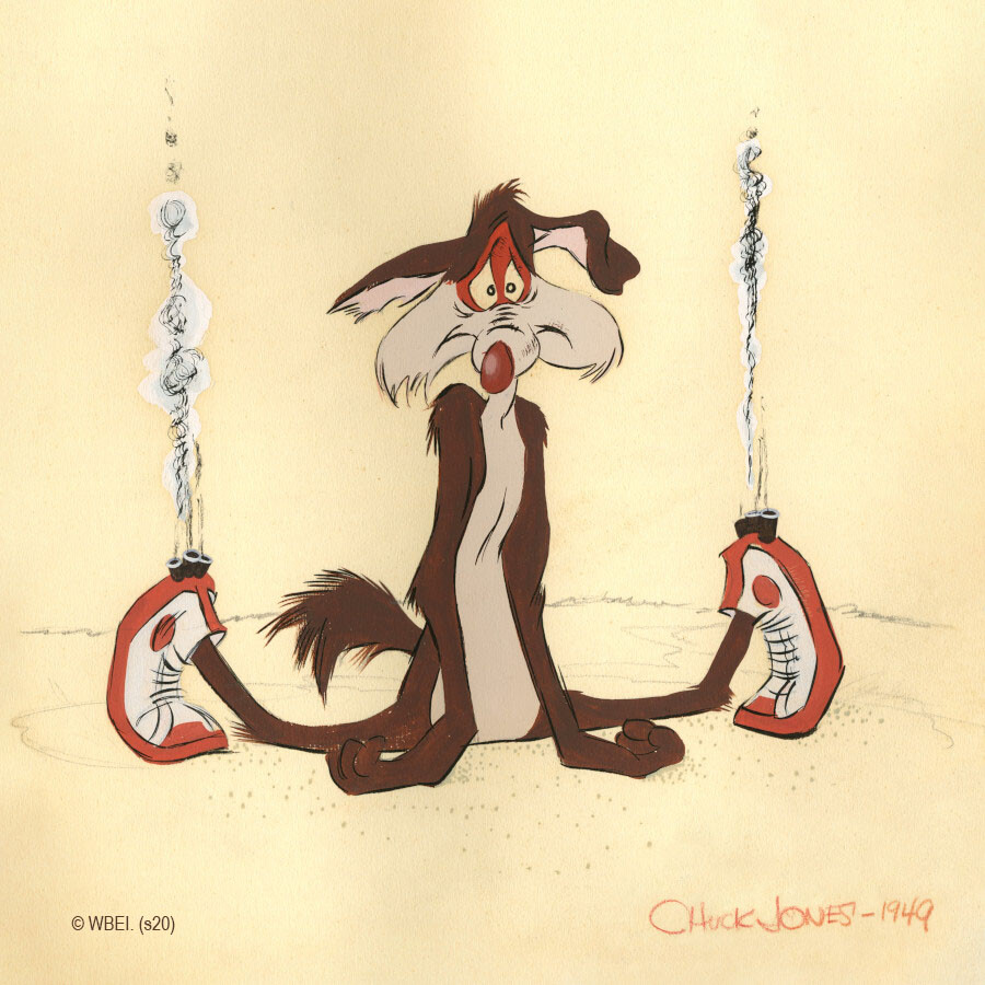 Chuck Jones Wile E Coyote Furryous-1949 Print Warner Bros Limited