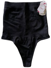 NWT Women  s Black Dream Slim Waist Slimmer Compression Shapewear Thong XL-XXL