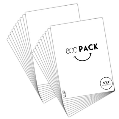 5x7 White Backing Boards Uncut for Art Prints Photos Prints DIY Decor Artworks