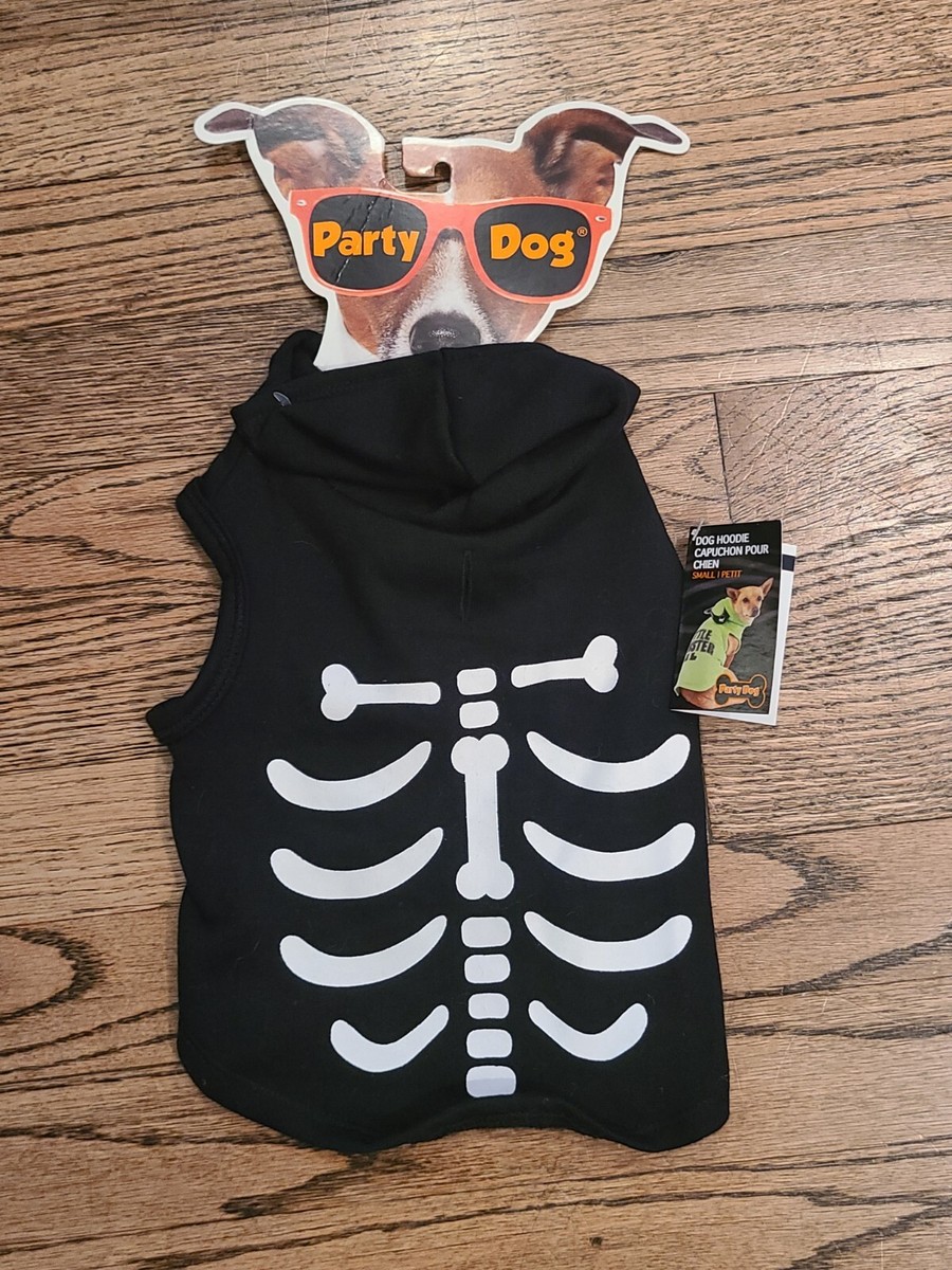 Dog Halloween Costume- Skeleton Hoodie Size Small Small Dog Breeds