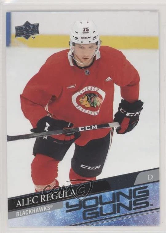 Alec Regula trading card
