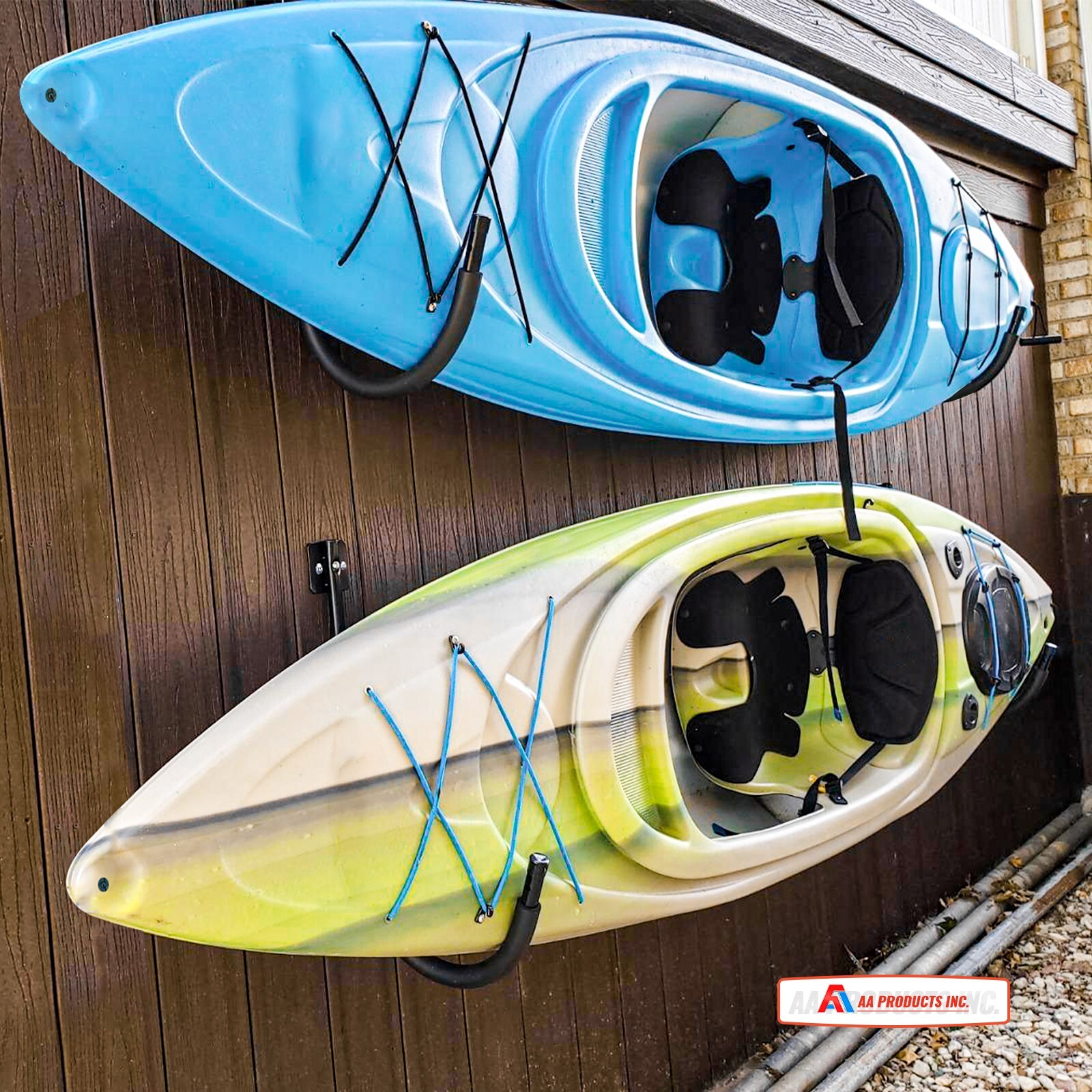 Kayak Storage Wall Mount Hanger Rack for Canoe Paddle Kayak Hanging Hooks 2 psc