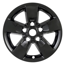 FREE SHIPPING: Set of 4, 13-2021 RAM, 17" Gloss Black Wheel Skins, #345BLKN