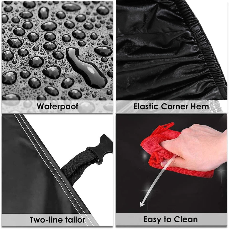 Автомобильный чехол уличный пылезащитный водонепроницаемый черный на заказ для Mitsubishi 3000GT 1991-1999 - Изображение 4 из 4