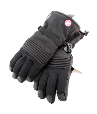 ROSSIGNOL Stretch Cord-Lock Size M Black Waterproof Men's Ski Gloves RETAIL $65