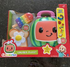 COCOMELON 15 piece LUNCHBOX PLAYSET: Stack Sort  Learn Counting Toy Set  New