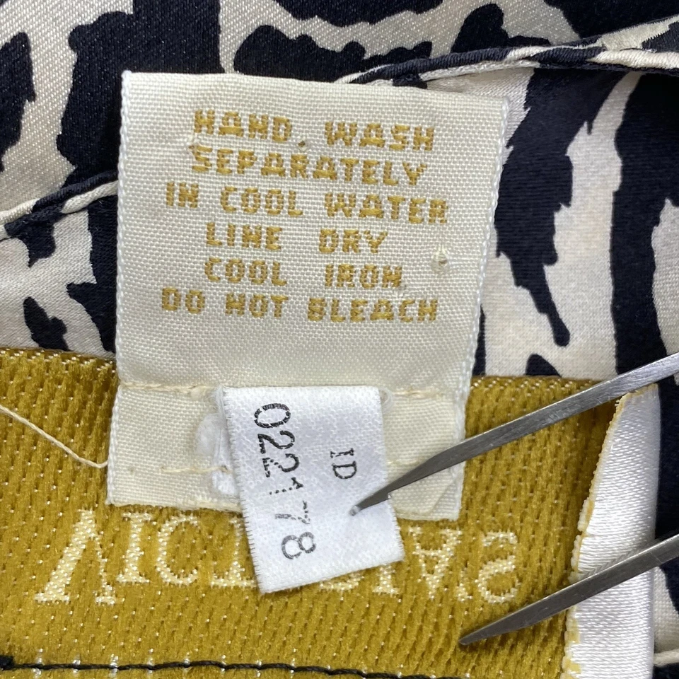 Camisón camisón vintage Victoria's Secret etiqueta dorada seda animal sin mangas S Foto 3 de 4