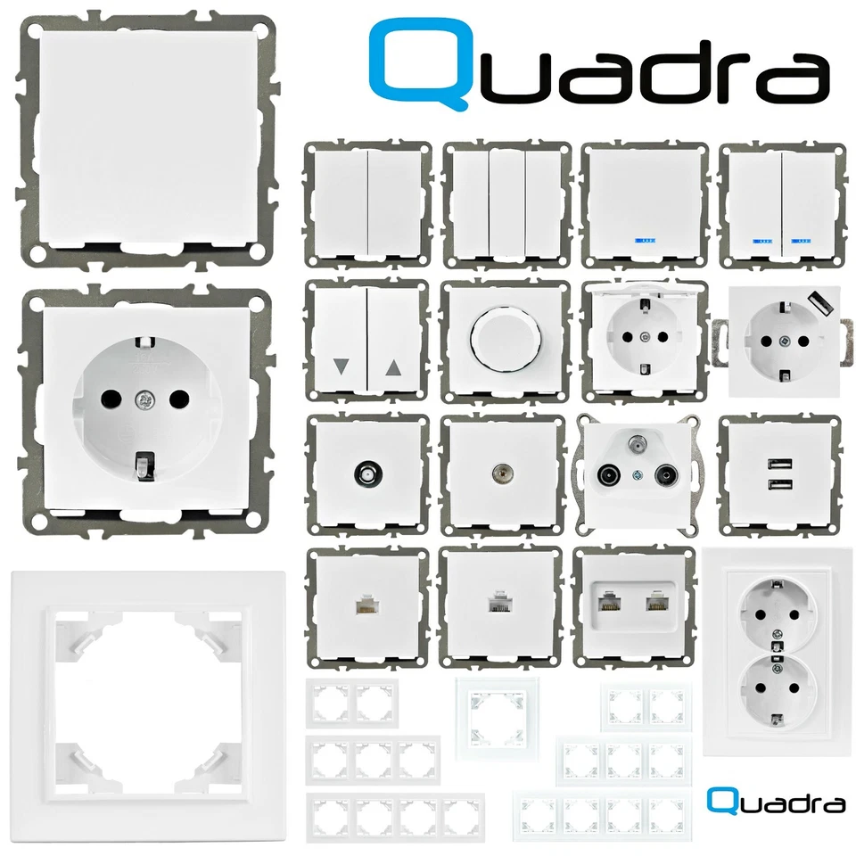 Steckdose Wandsteckdose Wandschalter Schalter Taster Wechselschalter Rahmen USBC - Bild 2 von 4