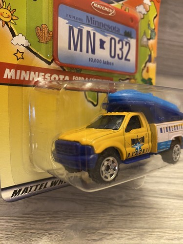 MATCHBOX ACROSS AMERICA BIRTHDAY#32 MINNESOTA FORD F-SERIES FIRE TRUCK WITH RAFT - Picture 4 of 13