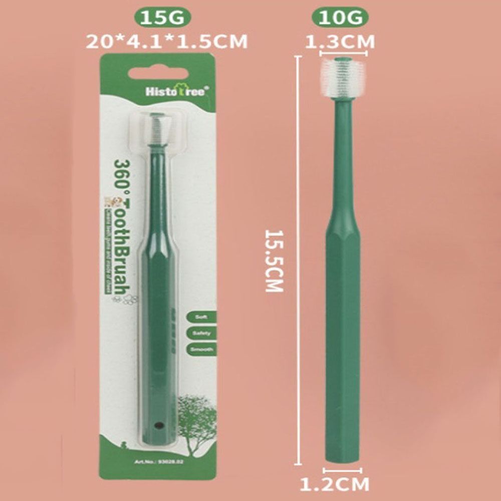 TPE 360 Degree Oral Cleaning Pet Toothbrush Cat Toothbrush Dog