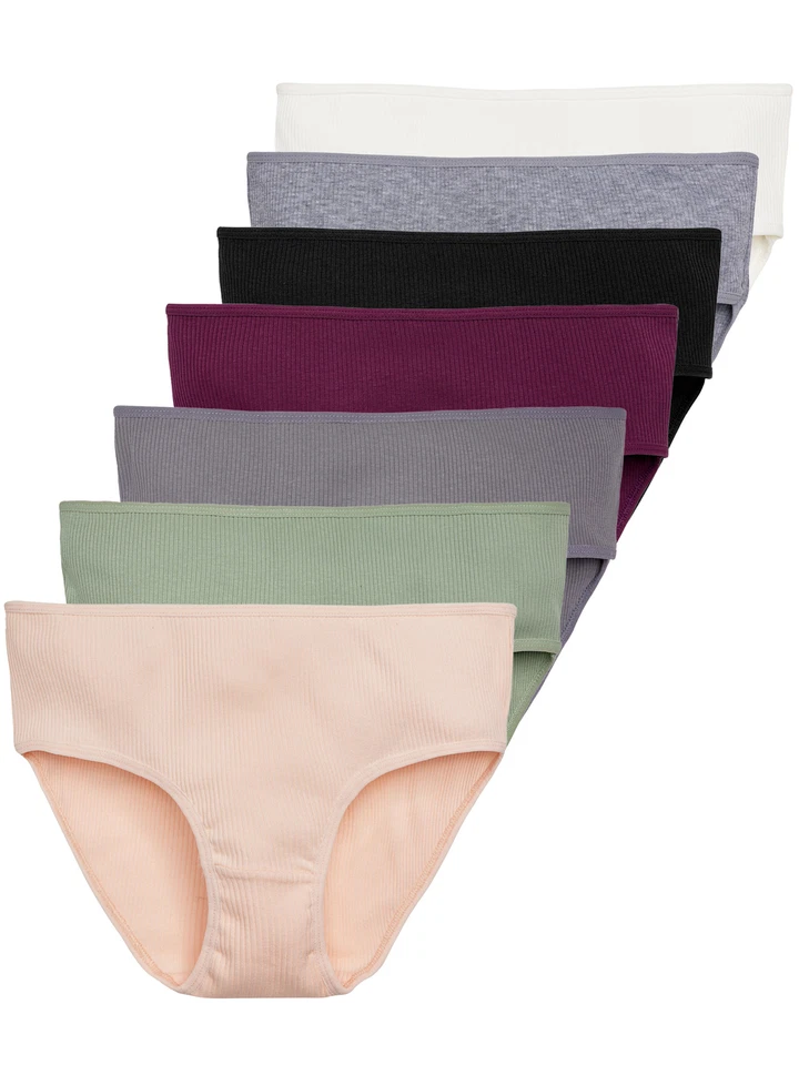 Tazzio Damen Slip 7er-Pack Übergrößen Slips Unterwäsche Unterhosen Schlüpfer