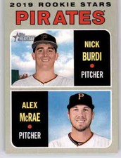 2019 Heritage Rookie Stars Nick Burdi Alex McRae RC Insert Pirates #141