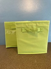 4 Collapsible Foldable Cloth Fabric Cubby Cube Storage Bins Baskets for Shelves