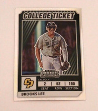 2022 Panini Elite Extra Edition College Tickets Optic Holo Prizm #1, Brooks Lee