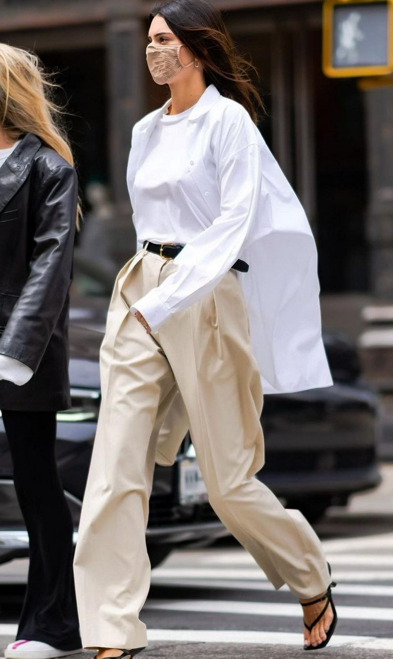 FILA Camicia bianca nuova con etichette $790 The Row Big Sisea cotone elasticizzato con bottoni taglia M