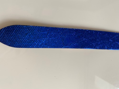 NEW Women’s ISABEL MARANT b BEAUTIFUL LECCE METALLIC LEATHER WRAP BELT BLUE M - Picture 5 of 15