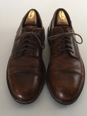 Made In Italy Cap Toe Oxford Brown Leather Vibram Gumlite 