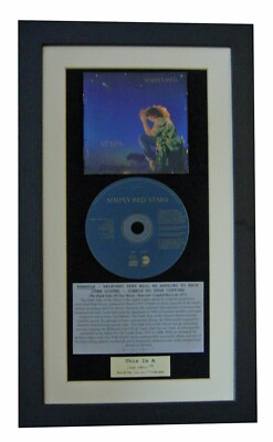 SIMPLY RED Stars CLASSIC CD GALLERY QUALITY FRAMED+EXPRESS GLOBAL SHIP+BABIES