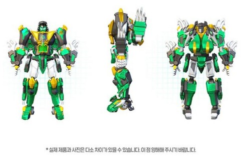 SUPER10 NINJA REKTOR Green Dino Transformer Robot Action Toy Super Ten 2022 - Picture 9 of 9