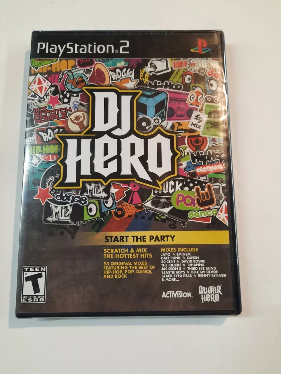 Playstation 2 DJ Hero PS2 Game Only No Turntable 90 Plus Songs