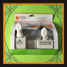 Martha Stewart Spiderweb Punch Around the Page Set NEW 2 Creepy