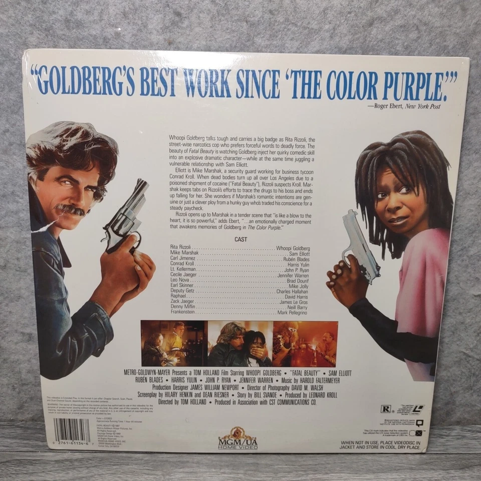 Fatal Beauty Laserdisc Movie LD Whoopi Goldberg Sam Elliott ~ New Factory Sealed - Image 2 of 2