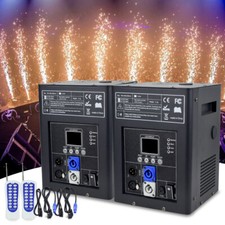 2PCS Cold Spark Machine 750W Stage Effect DMX Firework DJ Event Party Wedding
