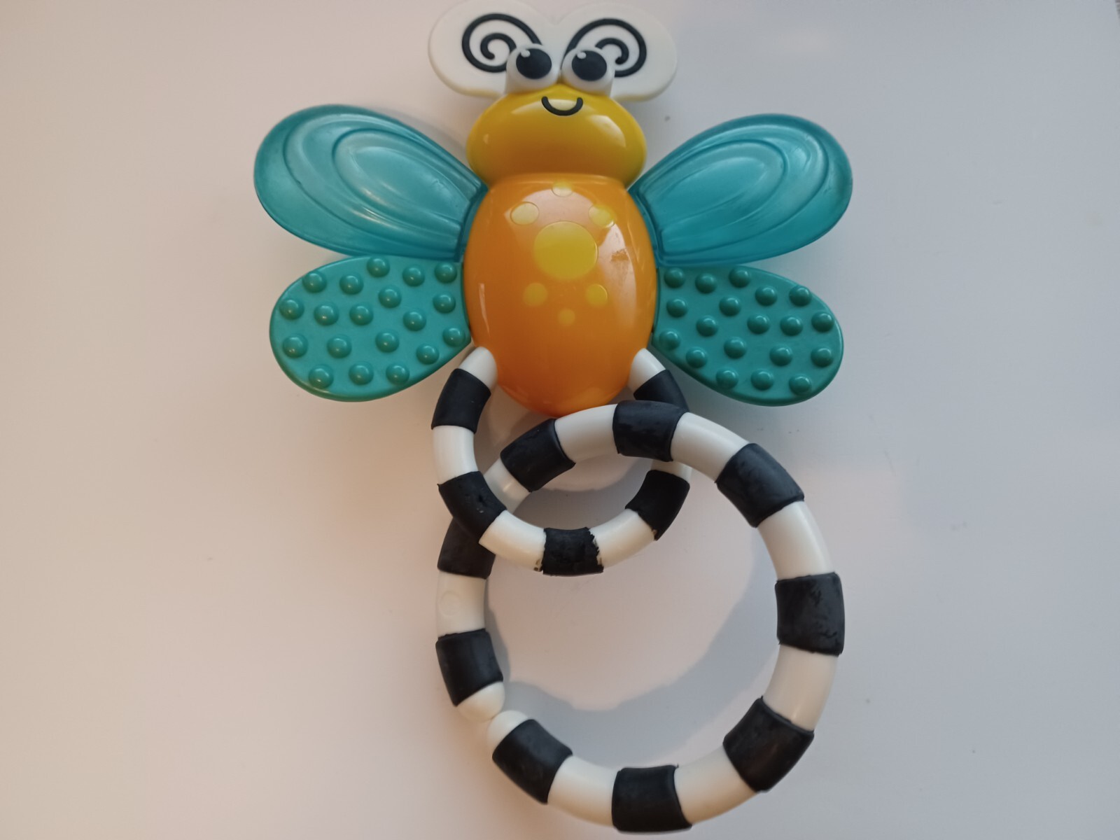 Sassy Flutterby Teether with Handle Bumpy Texture & Baby Rattle | eBay
