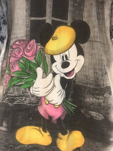 RARE 90’s Mickey By Jerry Leigh SINGLE STITCH T-Shirt Large All Over Graphics - Picture 2 of 6
