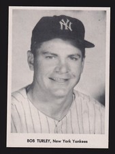 1958-65 JAY PUBLISHING Bob Turley  YANKEES  5x7  PICTURE PACK PHOTO  EX-MT+   C