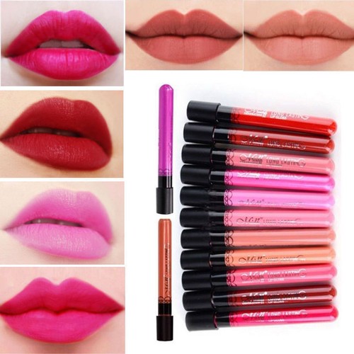 38Colors/Set Lip Gloss Waterproof Matte Lip Pencil Lipstick Long Lasting Varnish - Picture 4 of 5