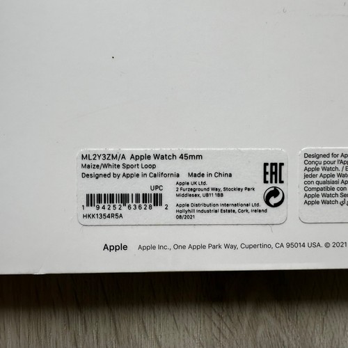 New Apple Watch Sport Loop Band Maize White 45mm ML2Y3ZM/A - Also For 42 & 44 mm - Picture 5 of 5