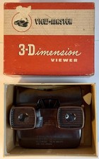 Vintage View-Master 3D Viewer Model E w/ Original Box No Reels Nice Condition.