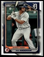 2024 Bowman Prospects #BP-128 Max Anderson Detroit Tigers